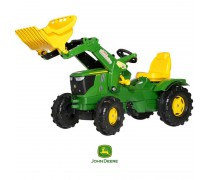 Vaikiškas minamas traktorius su kaušu - vaikams nuo 3 iki 8 m. | rollyFarmtrac John Deere | Rolly Toys 
